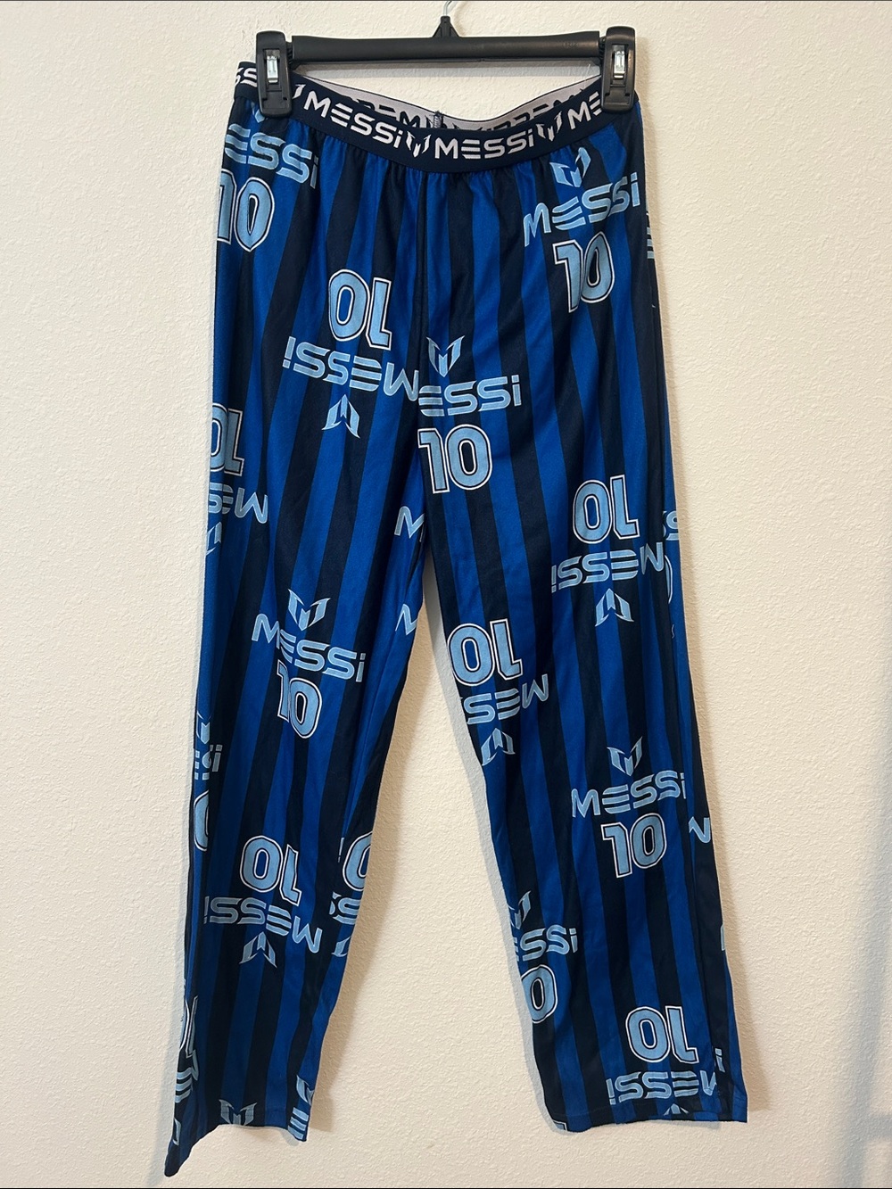 Boys' Navy 'Unstoppable' Long Sleeve Top & Blue Messi Print Pajama Pants
